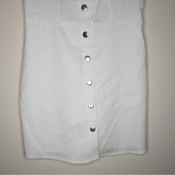 Superdown Square Neck Button Front Sleeveless Mini Dress - Picture 4 of 8